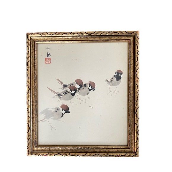 Vintage Other - Vintage sparrow wall art